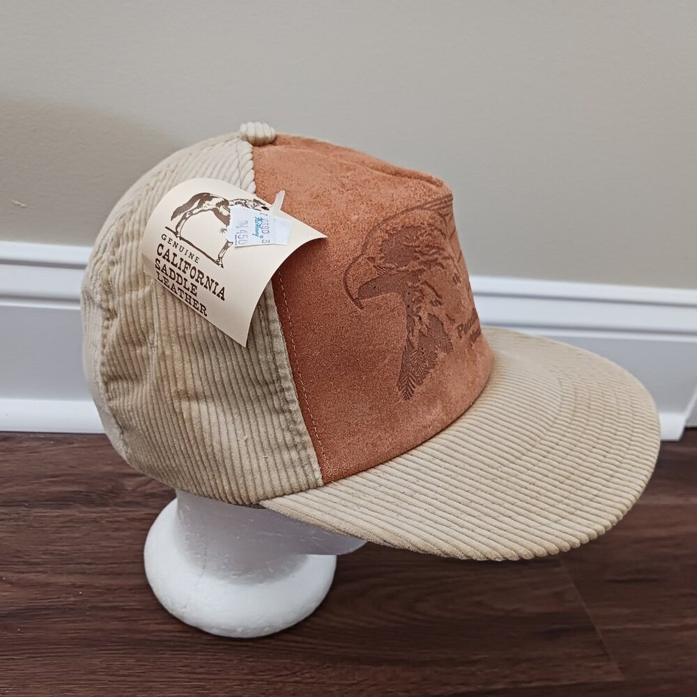 VTG‎ Petrified Forest National Park Baseball Cap Men Tan Corduroy Snapback Hat - Picture 4 of 9